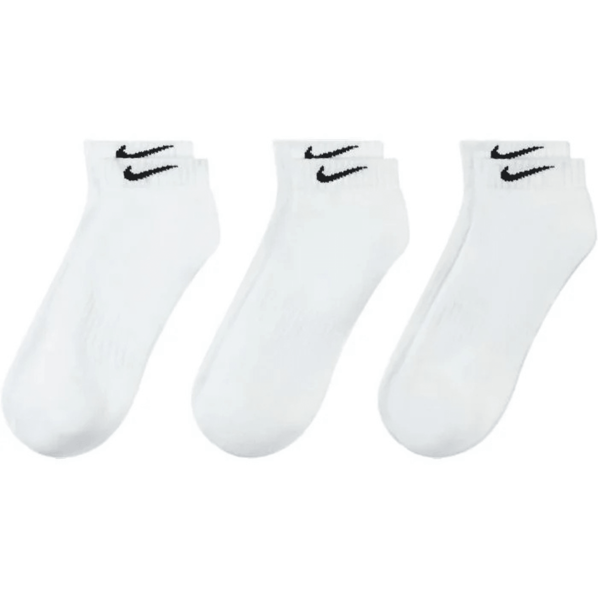 Nike Everyday Cushioned Training Low Socks - 3 Pack White
