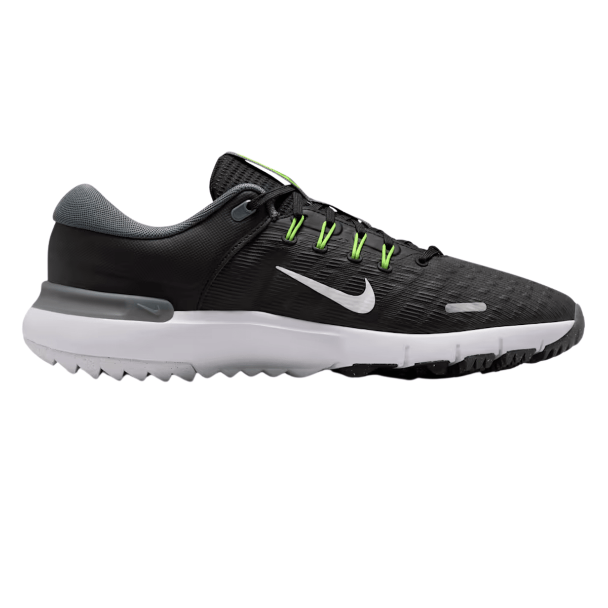 Nike Free Golf NN Spikeless Golf Shoes Black Iron Grey Volt White