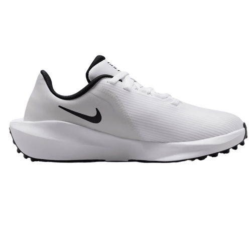 Nike Junior Infinity G Spikeless Golf Shoe White Pure Platinum Black Medium