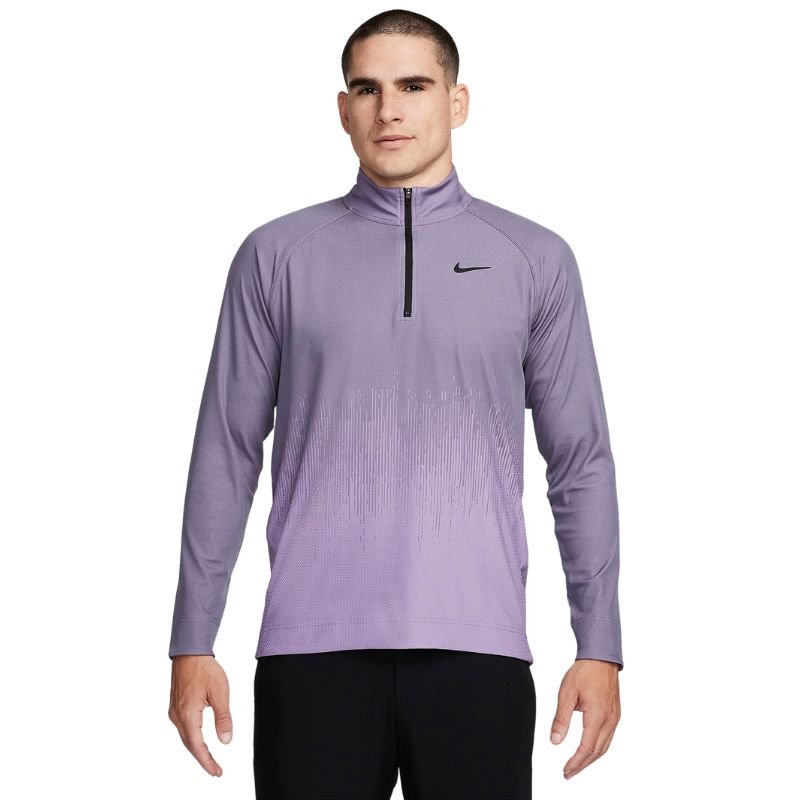 Nike Tour Dri-FIT 1/2 Zip Golf Sweater Daybreak Rush Fuchsia Black