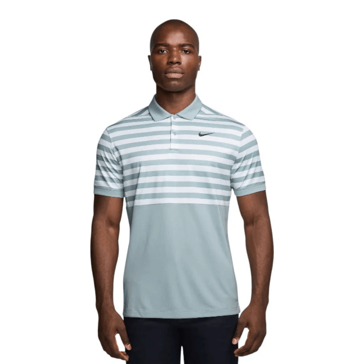 Nike Victory+ Blocked Dri-FIT Golf Polo Ocean Cube Black