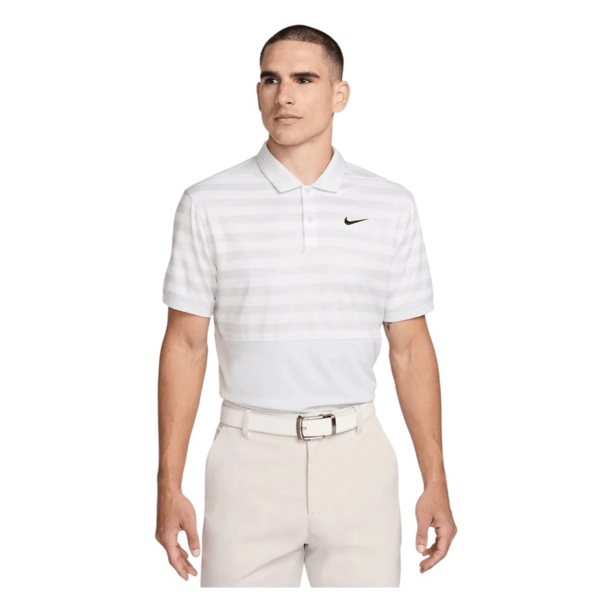 Nike Victory+ Blocked Dri-FIT Golf Polo Photon Dust Black