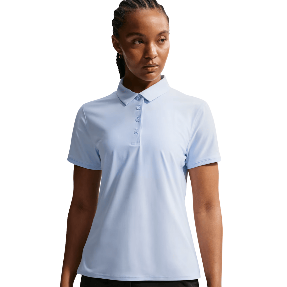 Nike Women's Dri-FIT Victory Sleeveless Golf Polo Hydrogen Blue White