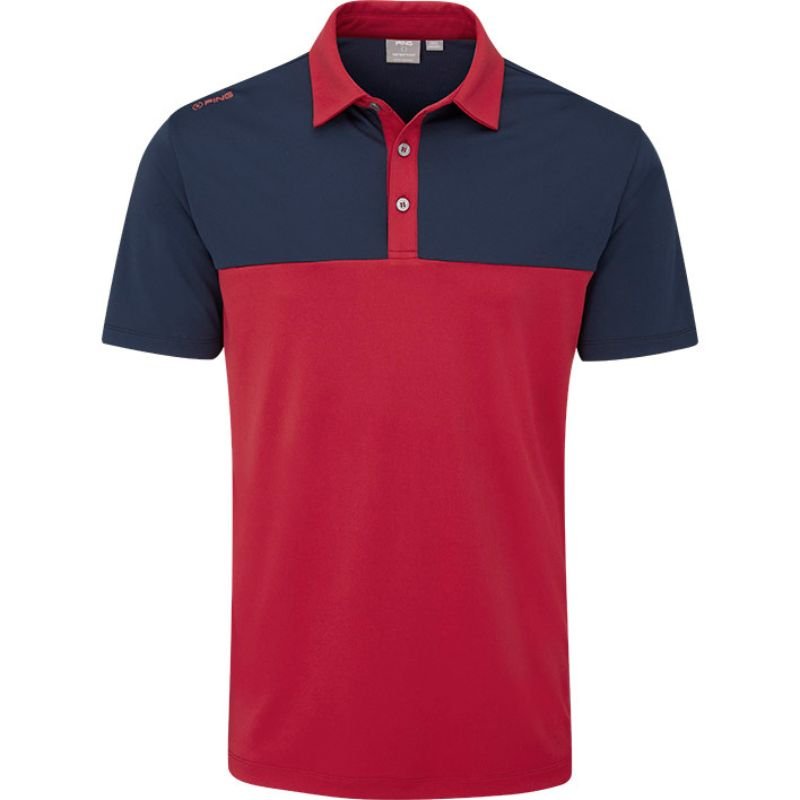 PING Bodi Polo Rich Red Navy