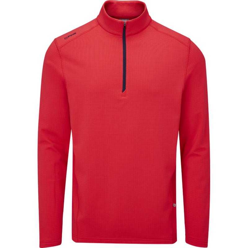 PING Edwin 1/4 Zip Sweater Poppy