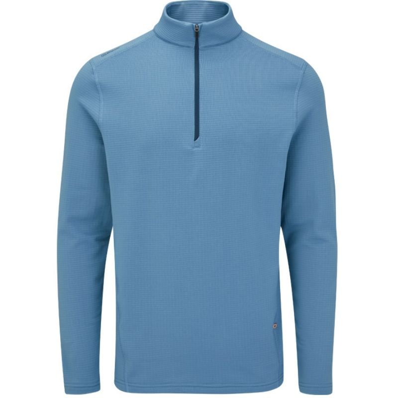 PING Edwin 1/4 Zip Sweater Stone Blue