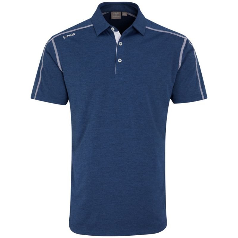 PING Fynn Polo Navy Marl