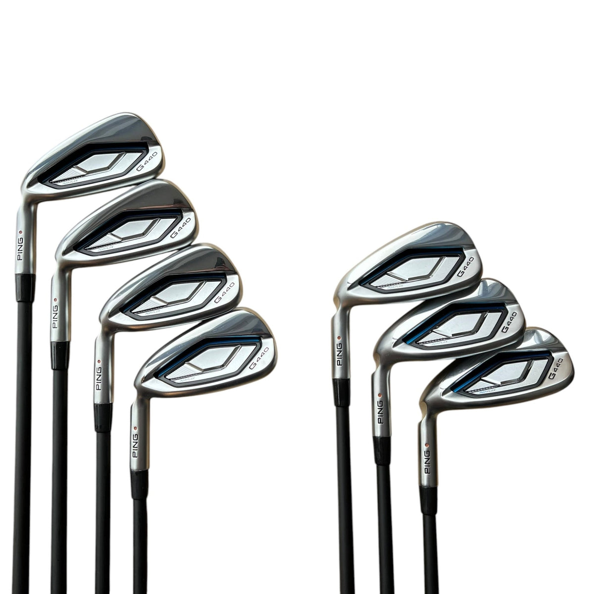 PING G440 Power Spec Iron Set - Graphite - 6-PW, UW, 50 - (-0.5" & 3° FLAT) - Used Left Senior Graphite - Alta CB (-0.5" 3° FLAT Power Spec Lofts)