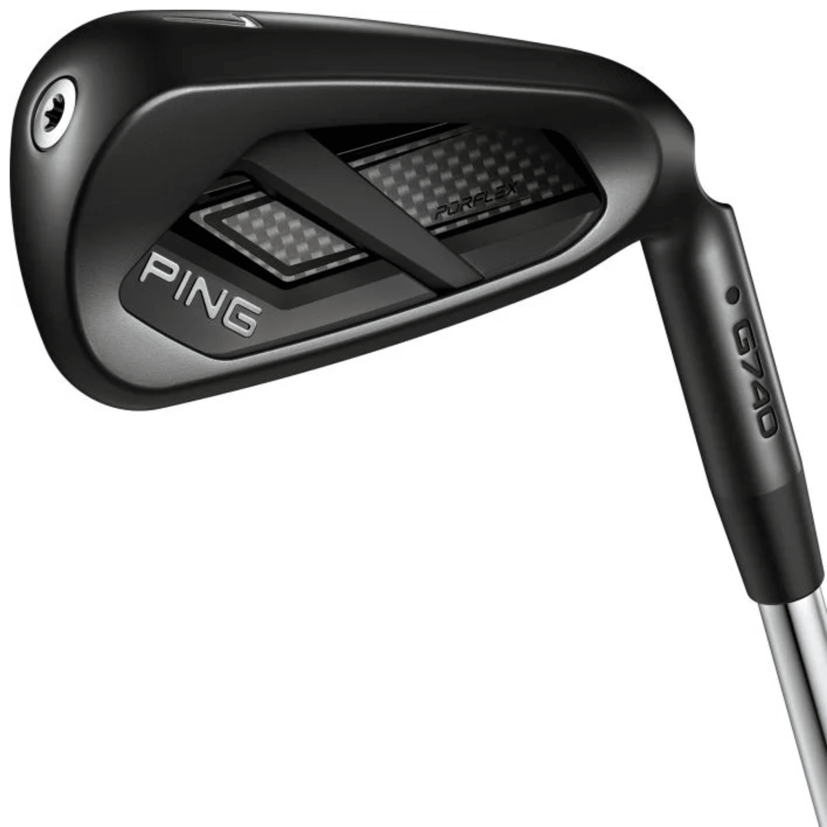 PING G740 Midnight Black Iron Set - 5-PW, 50 - Steel Right Regular Steel - PING AWT 3.0