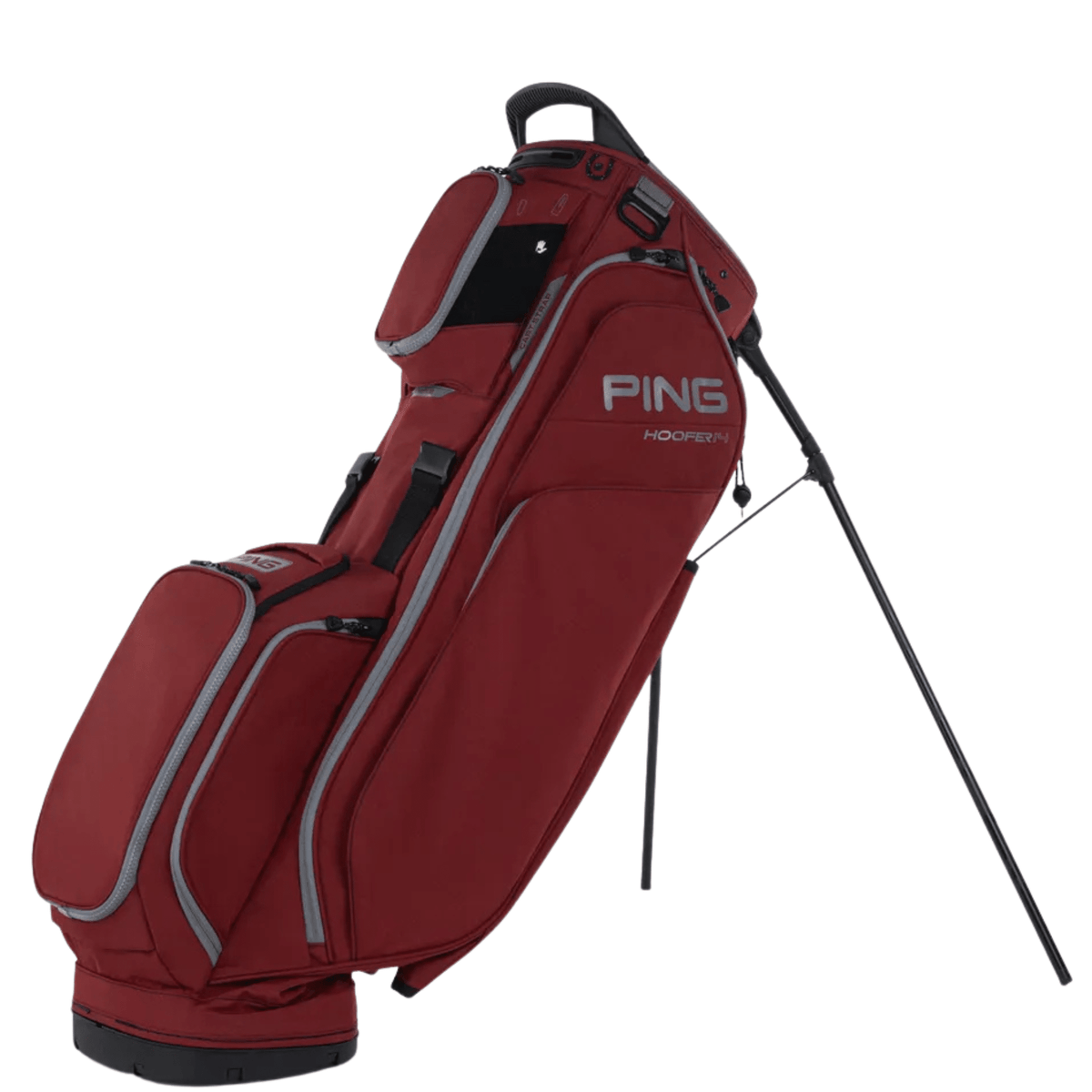PING Hoofer 14 Stand Bag Deep Red Pewter