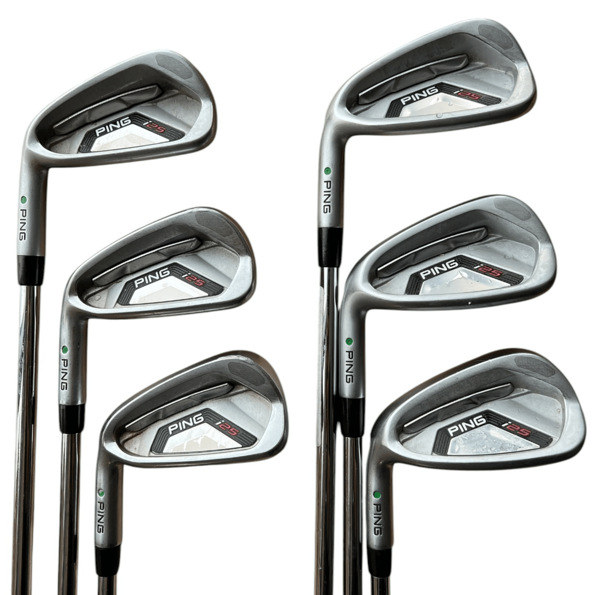 PING I25 Iron Set - Steel - 5-PW - Used Left Stiff Steel - (5i 6i 7i PW PING CFS 8i 9i PING AWT 2.0)