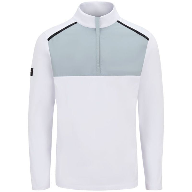 PING Keeton 1/2 Zip Sweater White Pearl Grey