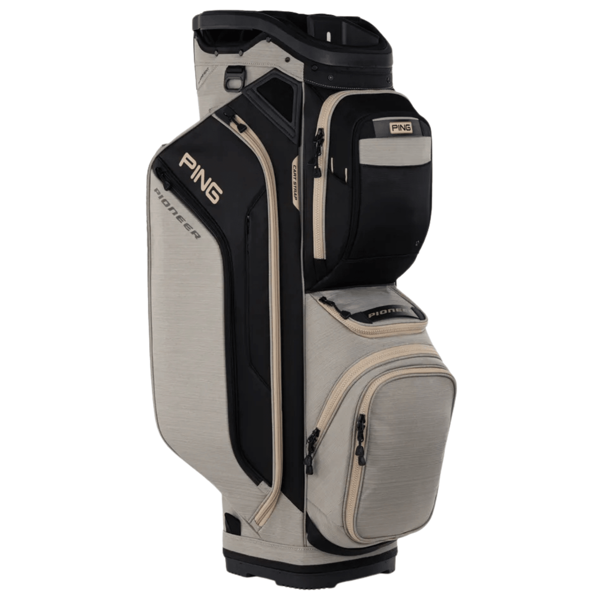 PING Pioneer Cart Bag Heather Sand Black