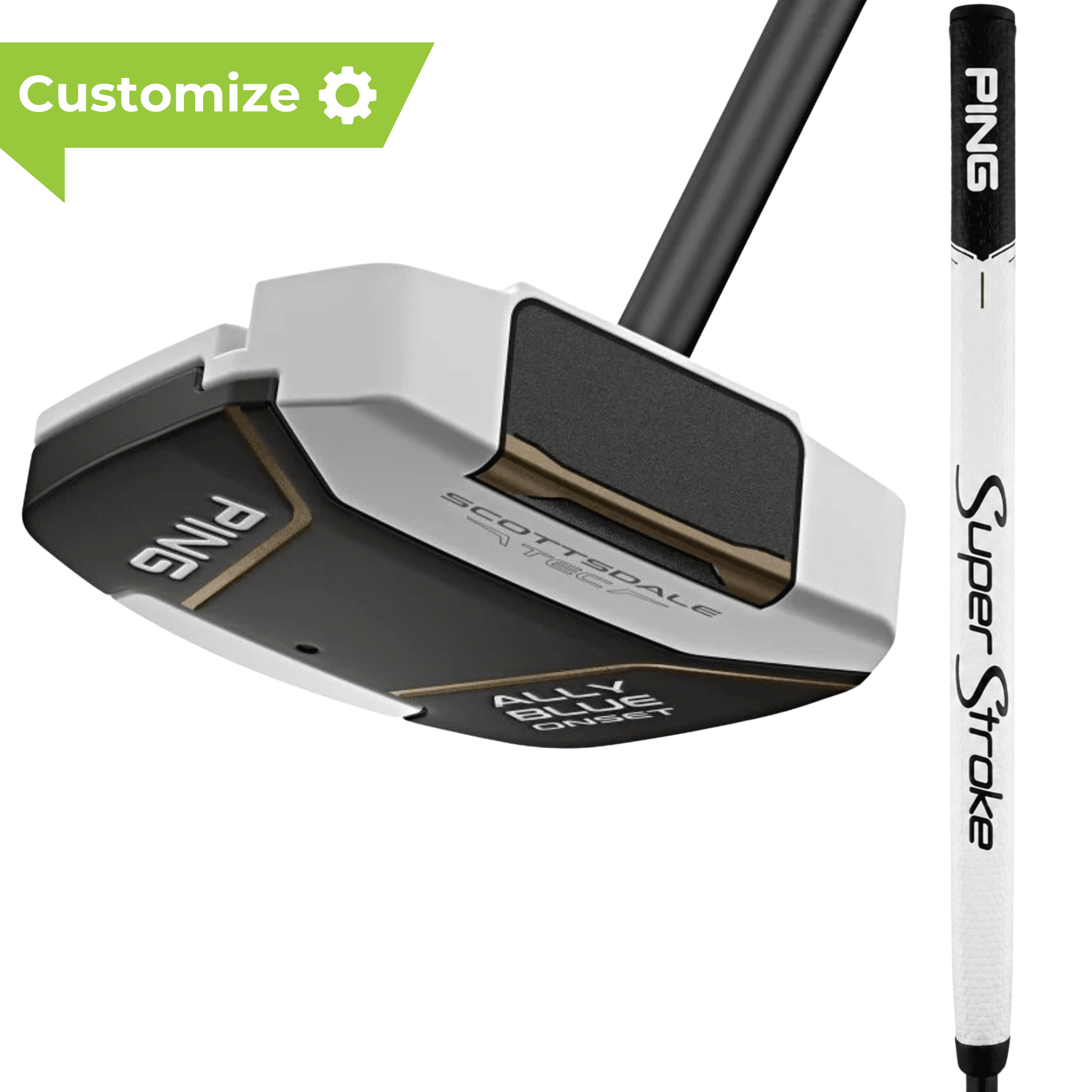 Ping Scottsdale Tec Ally Blue Onset Counterbalance Putter - Build Your Own