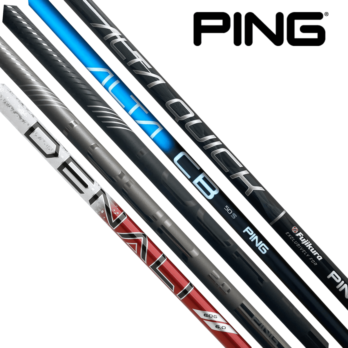 PING Stock Driver Shafts with Grip & Tip - Compatible to all G440 models PING Alta CB Blue 50g - 45.5" Right Senior