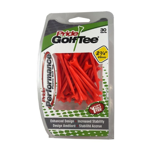 Pride Performance Plastic Golf Tees - 2 3/4" (30pk) Citrus Orange