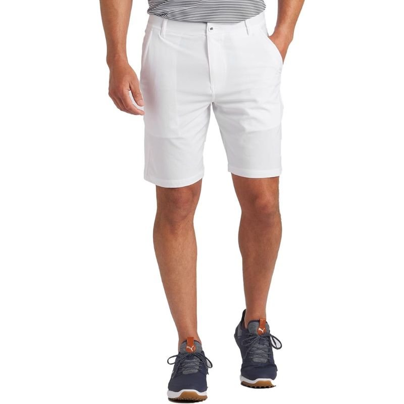PUMA 101 Solid 9" Golf Shorts White Glow