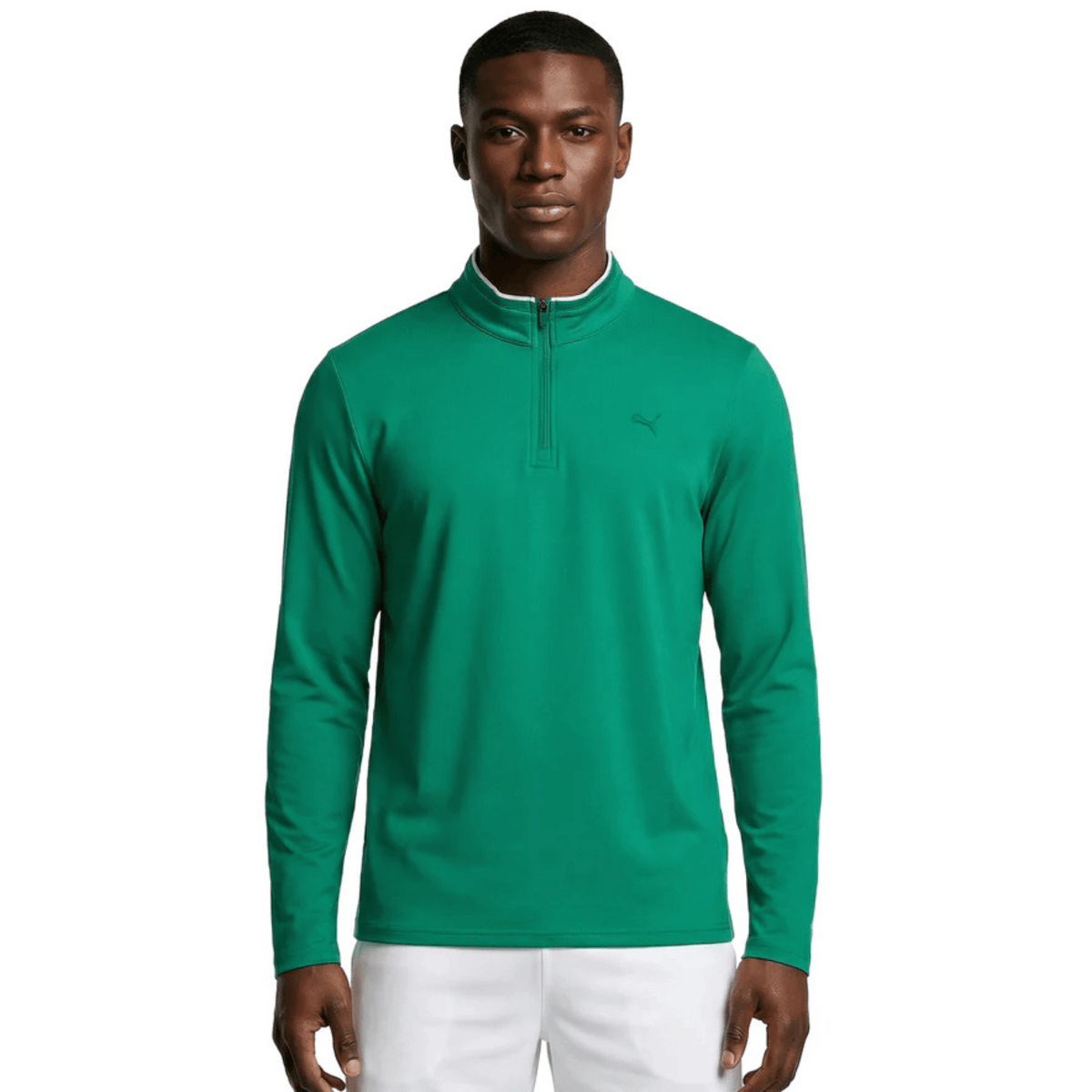 PUMA 30904 Golf 1/4 Zip Luso Green