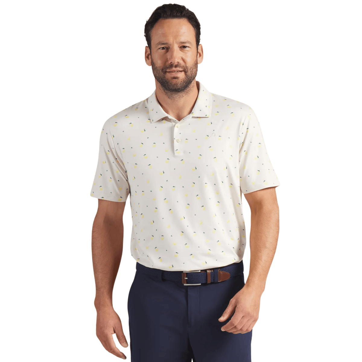 PUMA AP CLOUDSPUN Lemon Golf Polo Alpine Snow