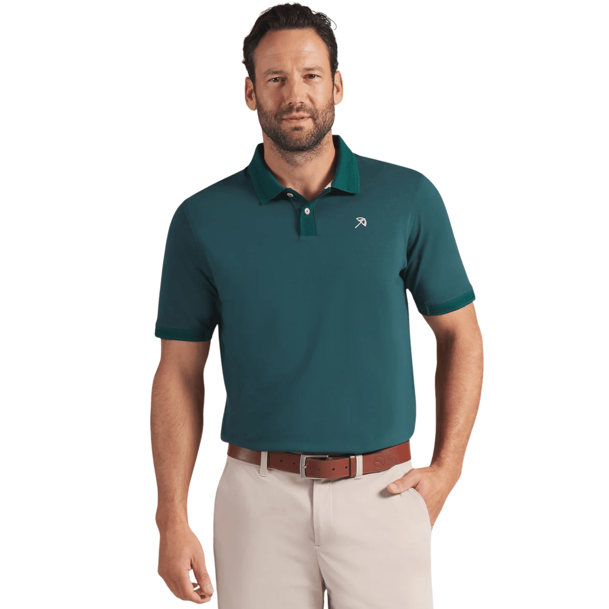 PUMA AP Modalon Golf Polo Forest Green