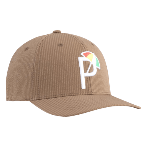 PUMA AP Seersucker 6-Panel Golf Cap Brown OSFA