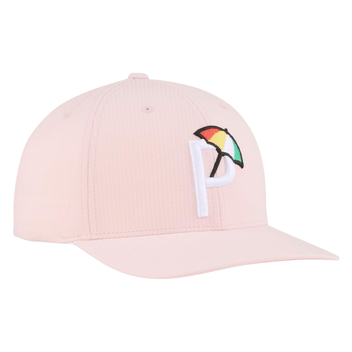 PUMA AP Seersucker 6-Panel Golf Cap Pink OSFA
