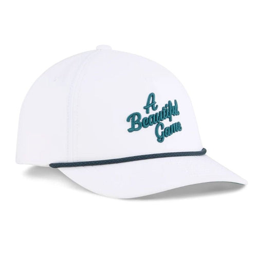 PUMA Beautiful Game Golf Cap White Glow Dark Myrtle OSFA
