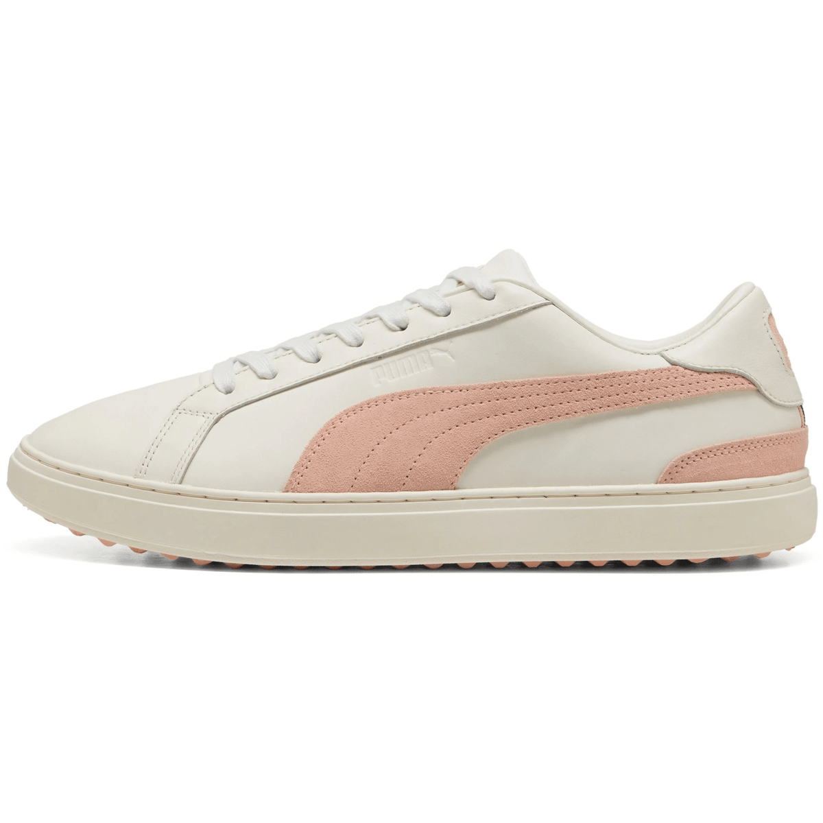 PUMA Classic G Peaches Limited Edition Spikeless Golf Shoes Warm White Tropical Peaches Medium