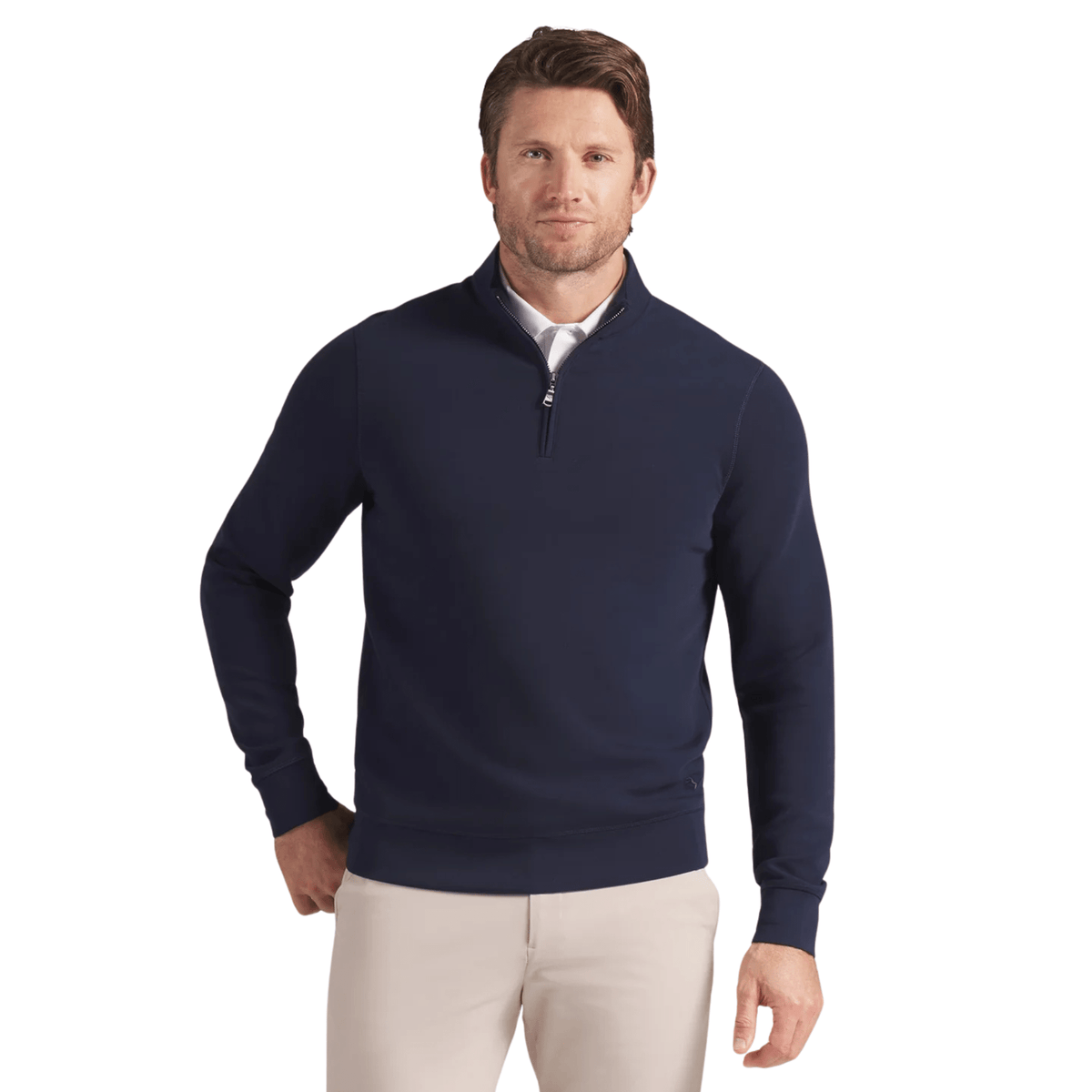 PUMA CLOUDSPUN Fleece 1/4 Zip Deep Navy