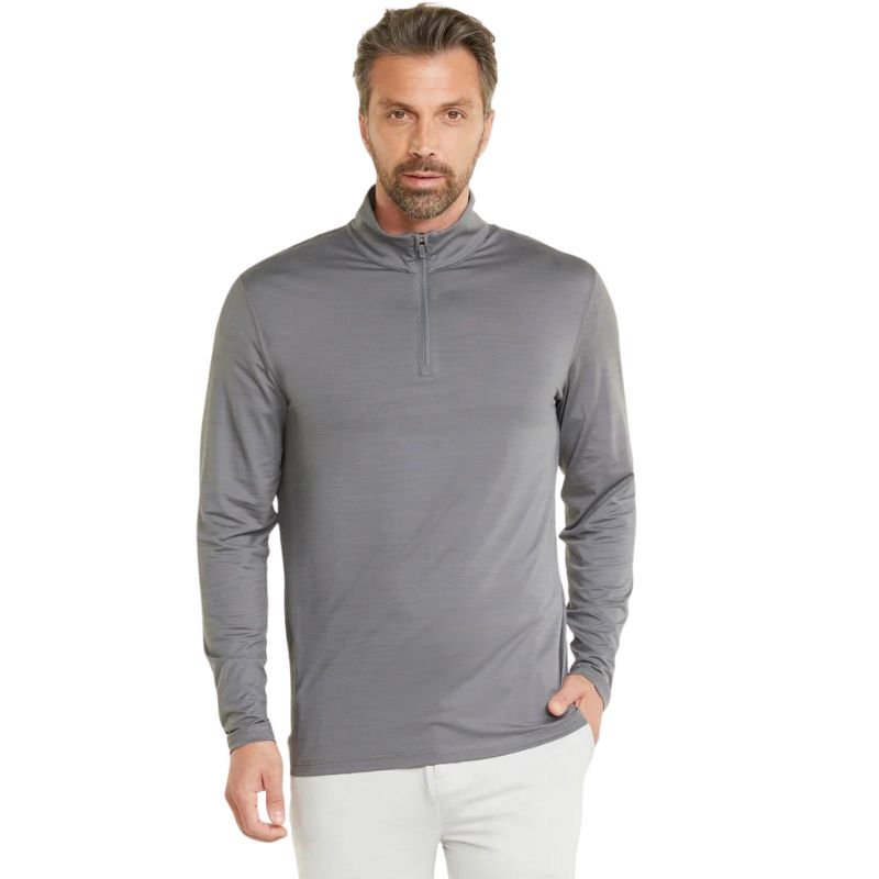 PUMA CLOUDSPUN GRYLBL Golf 1/4 Zip Quiet Shade