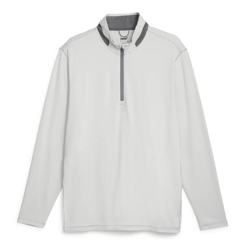 PUMA Lightweight Golf 1/4 Zip Ash Gray Slate Sky