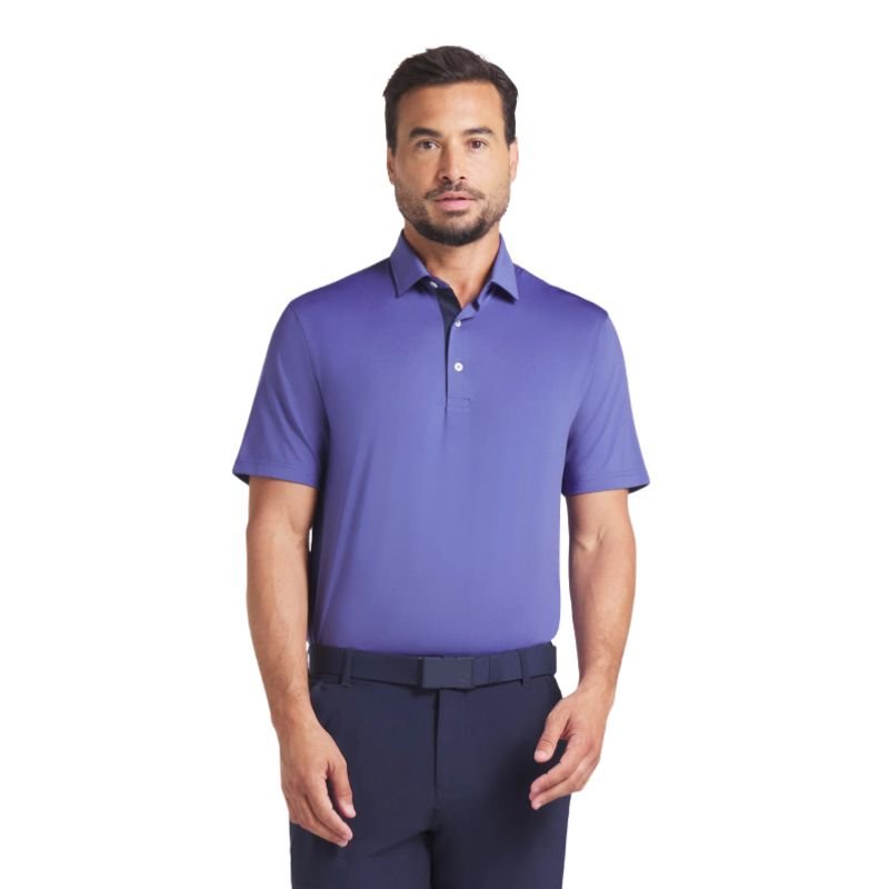 PUMA MATTR Brigade Golf Polo Blue Crystal Deep Navy