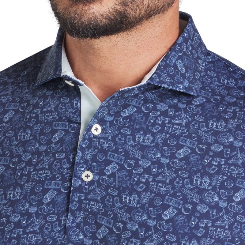 PUMA MATTR Peach Stand Golf Polo