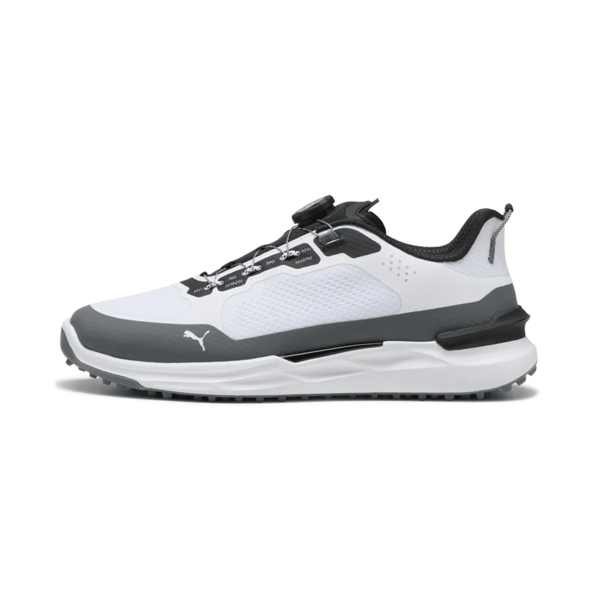 PUMA Men's IGNITE ELEVATE 2 Disc Golf Shoes Puma White Slate Grey Medium