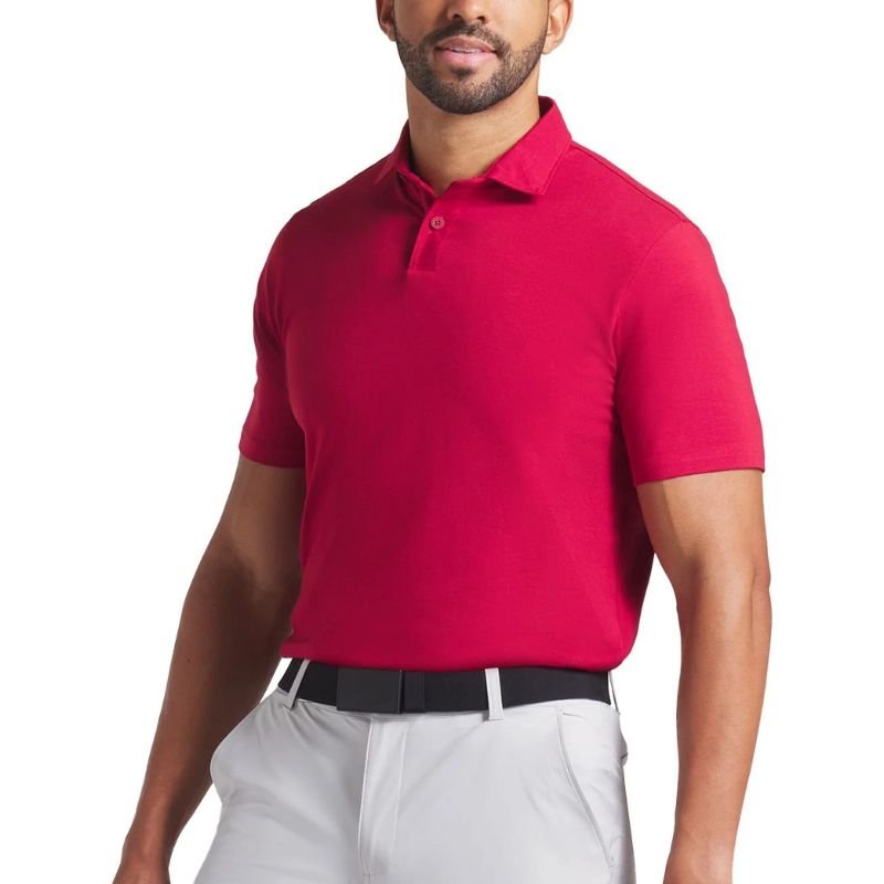 PUMA Modalon Golf Polo Dark Crimson