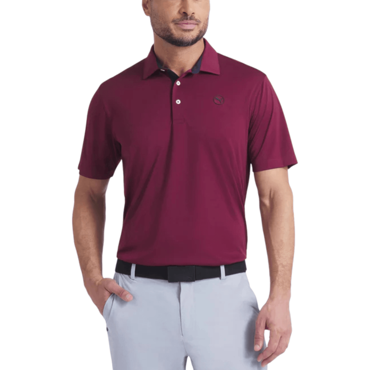PUMA Pure 2.0 LC Golf Polo Deep Red