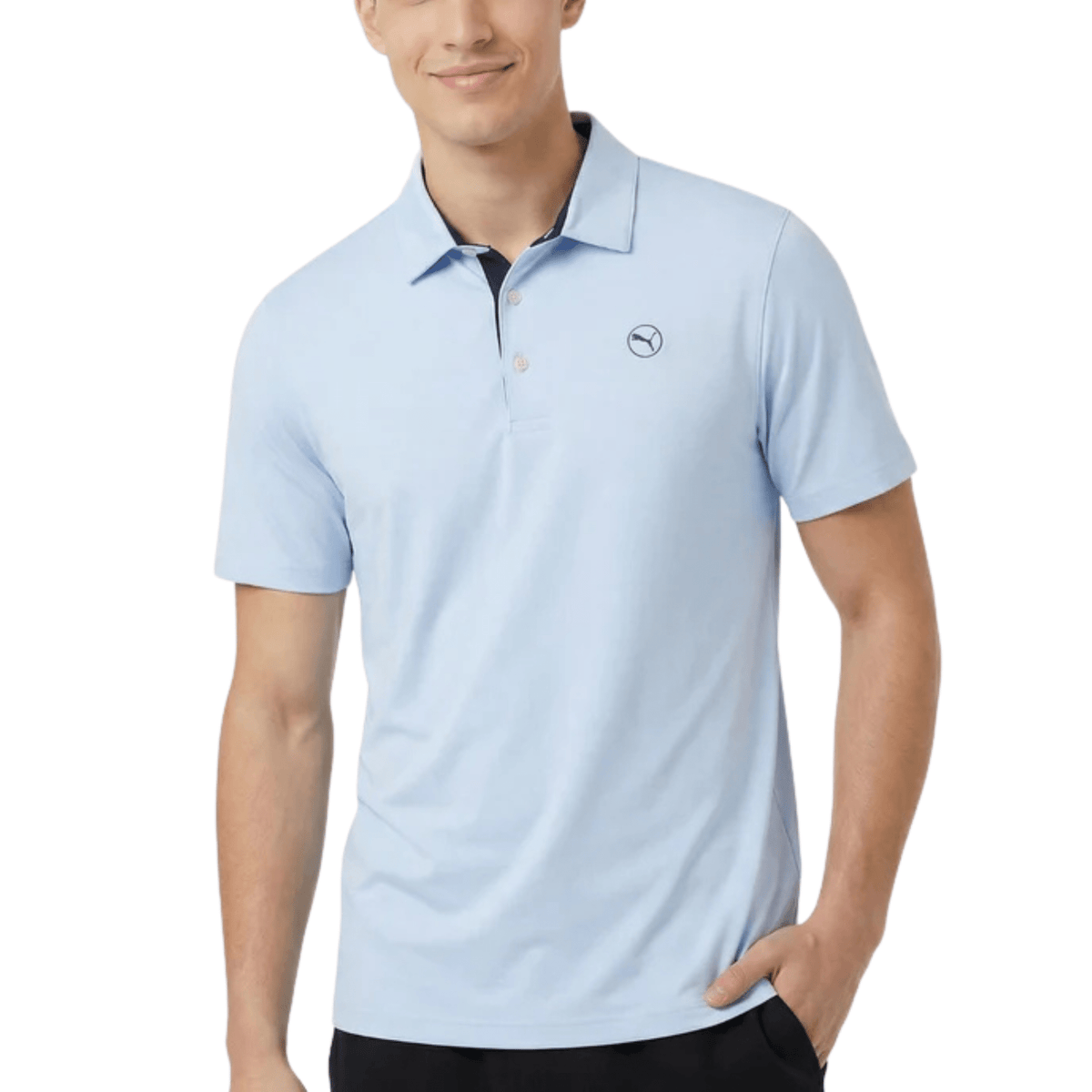 PUMA Pure 2.0 LC Golf Polo Light Blue