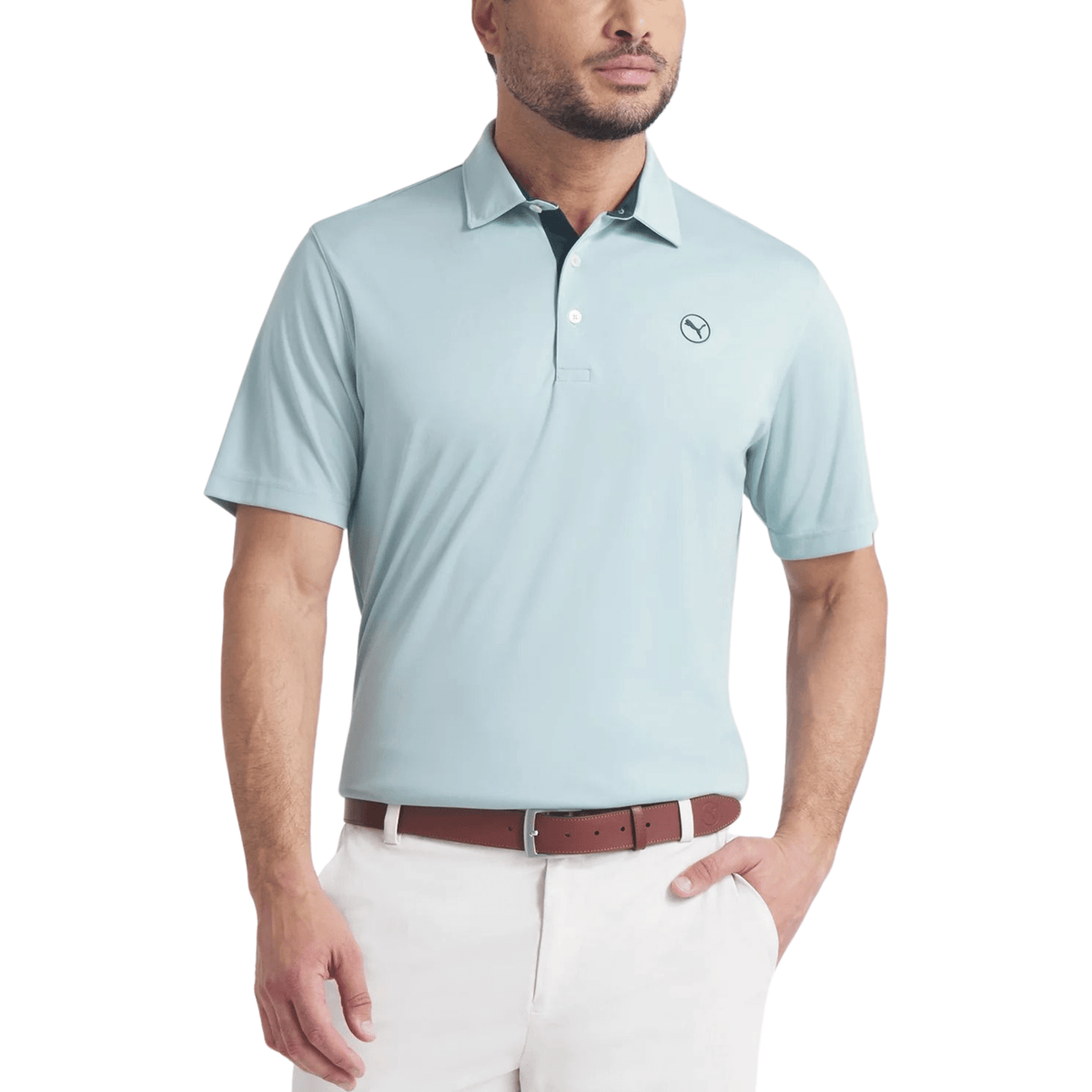 PUMA Pure 2.0 LC Golf Polo Light Green