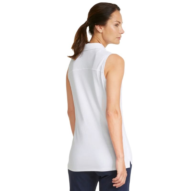PUMA Women's Cloudspun Coast Sleeveless Golf Polo