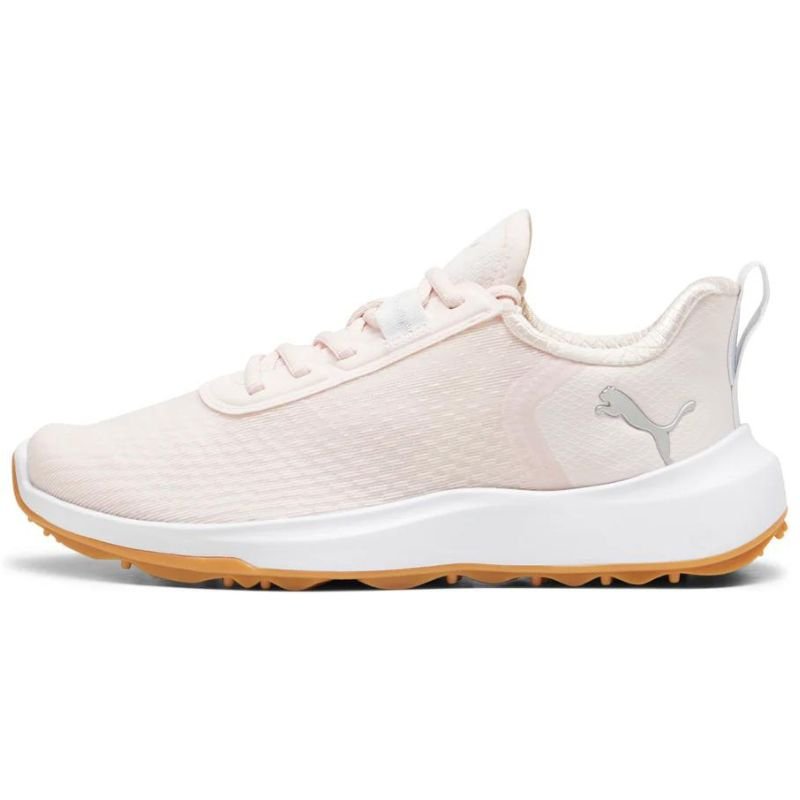 PUMA Women's FUSION Crush Sport Spikeless Golf Shoes Frosty Pink Gum Medium