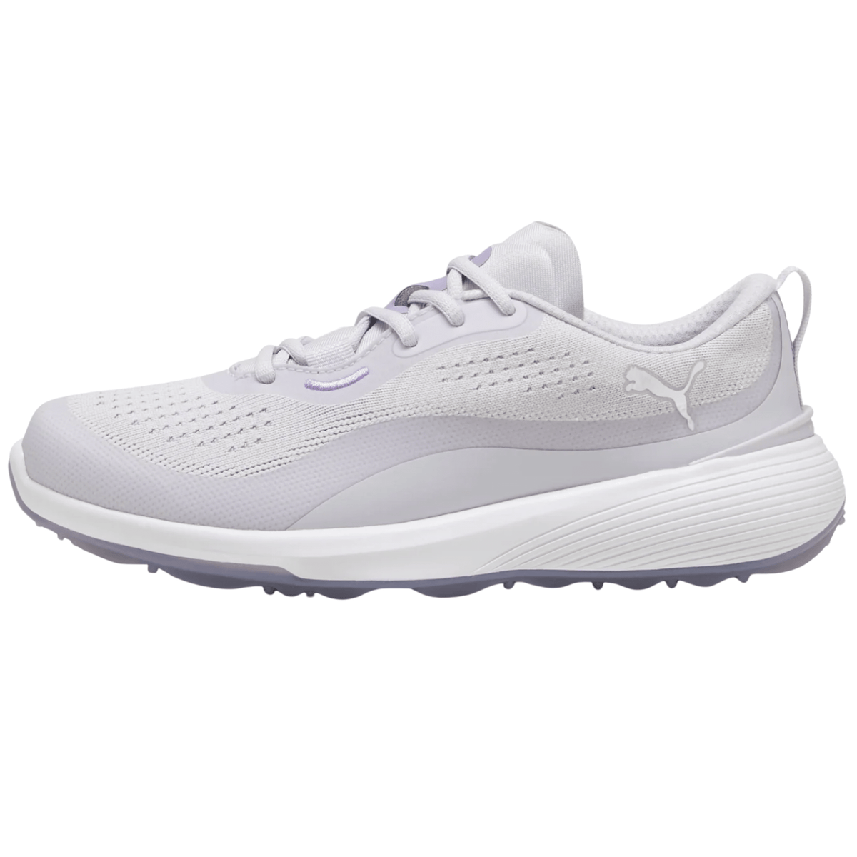 PUMA Women's GRUVE SPORT Spikeless Golf Shoes Lavender Pop Puma Silver Medium