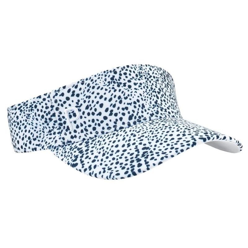 PUMA Women's Microdot Sport Golf Visor White Glow Deep Navy OSFA