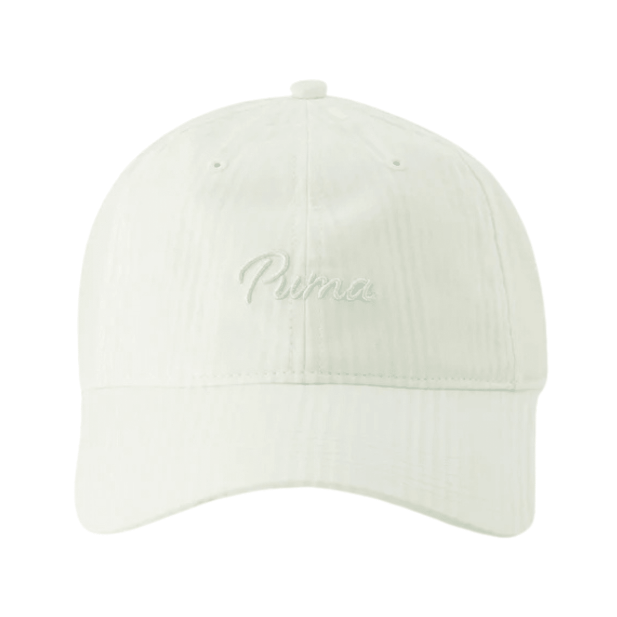 PUMA Women's Seersucker Dad Golf Cap Myrtle Green OSFA
