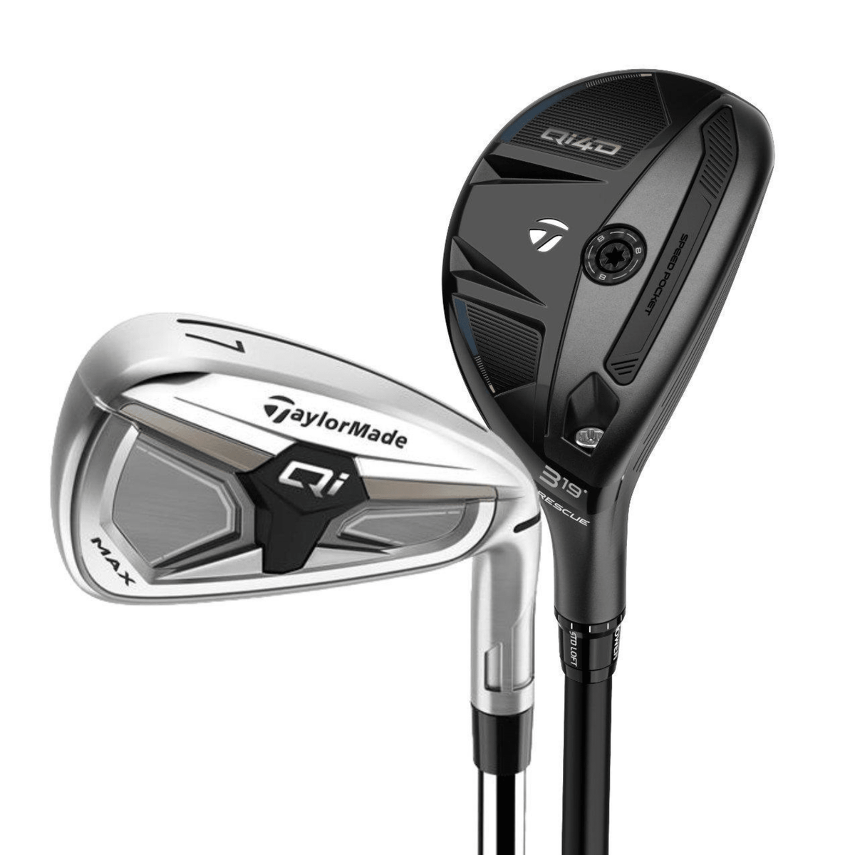 QI Max Combo Set - Graphite - 4H, 5H, 6-PW, AW Right Senior Graphite - KBS REAX HL 55g