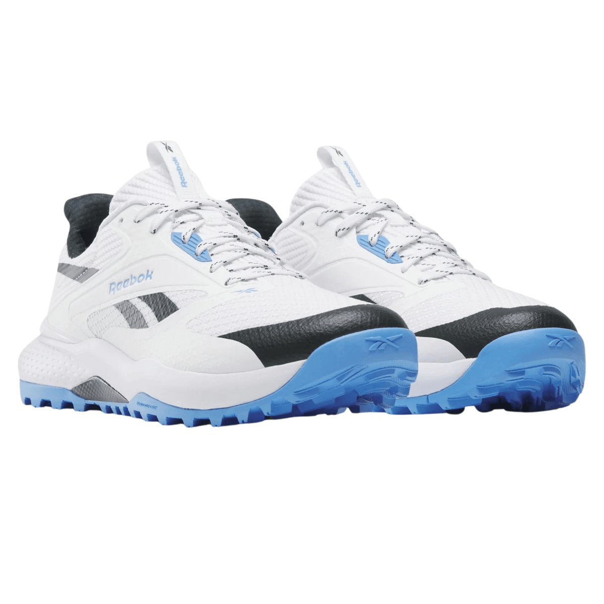 Reebok Nano Spikeless Golf Shoes white/peri blue Medium 8