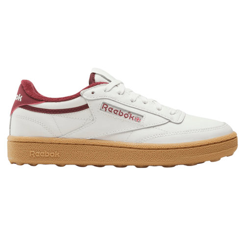 Reebok Women's Club C Spikeless Golf Shoes Chalk Classic Burgundy Medium