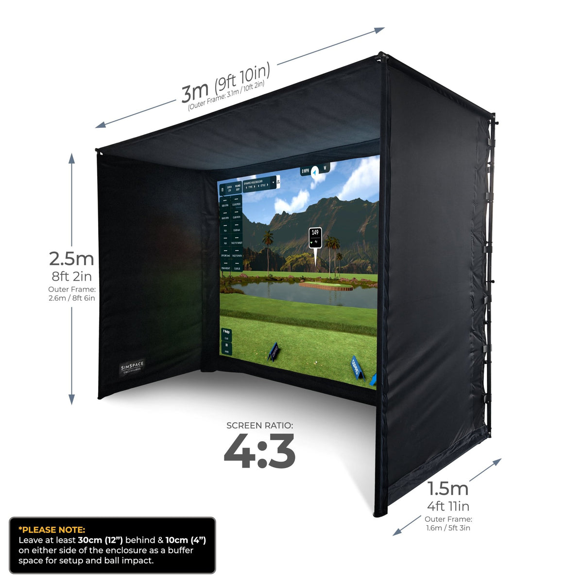 SIMSPACE PROFESSIONAL GOLF ENCLOSURES Sim/002