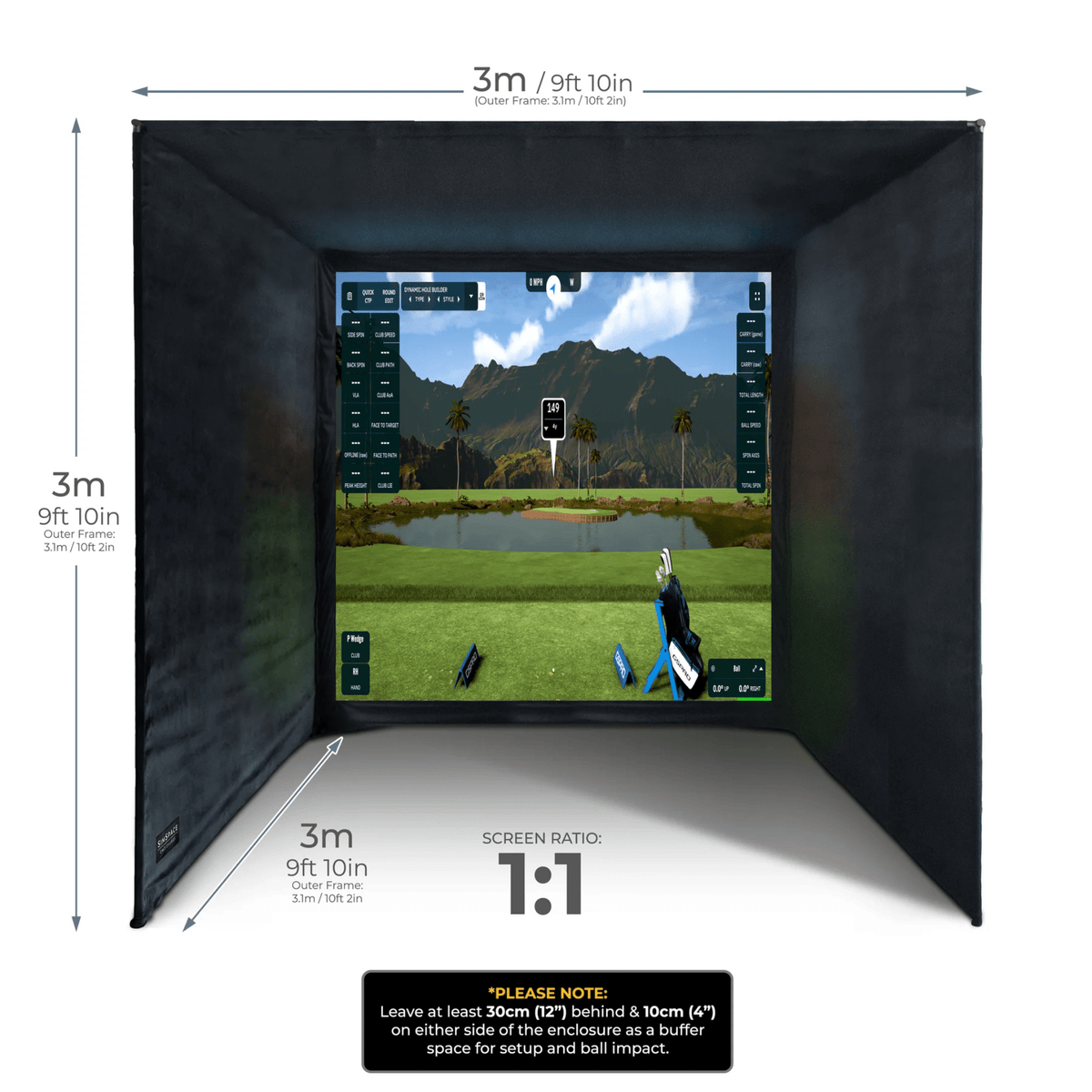 SIMSPACE PROFESSIONAL GOLF ENCLOSURES Sim/005