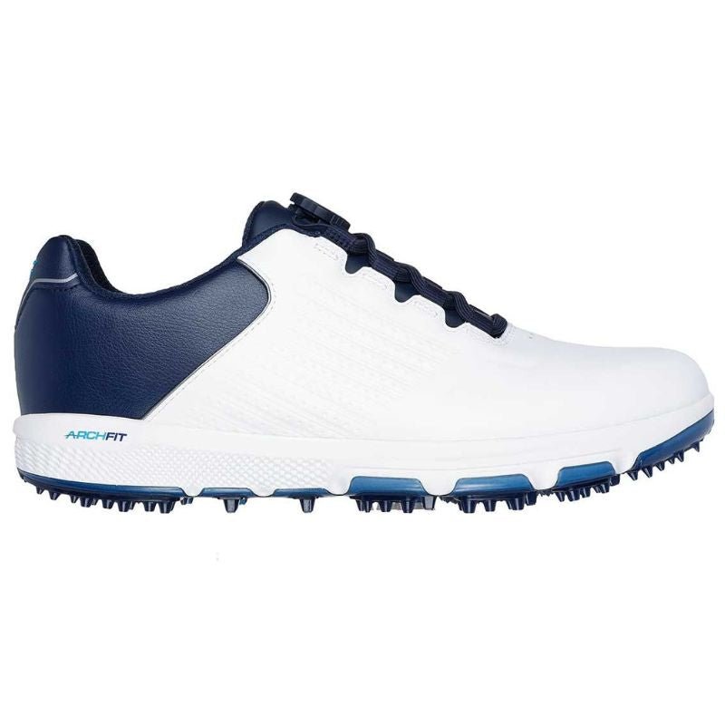 Skechers GO GOLF Pro 6 Twist Spikeless Golf Shoes White Navy Medium