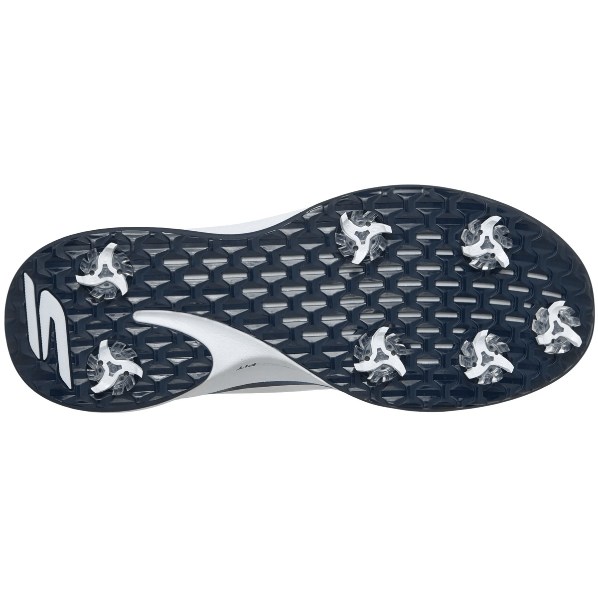 Skechers Men's Go Golf Blade Tour Golf Shoes White/Navy Wide 10